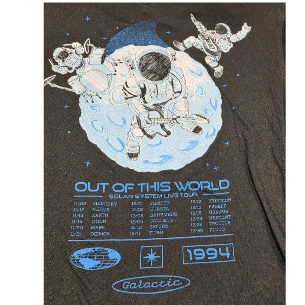 Old Navy Boys XL 14-16 Out of This World Space Tour Graphic Long Sleeve Shirt